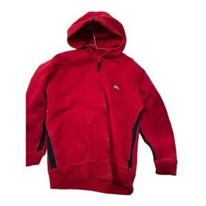 Nautica Red Pullover Hoodie Mens Large